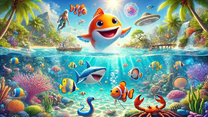 Adegan permainan tembak ikan dalam pilihan kategori lobi